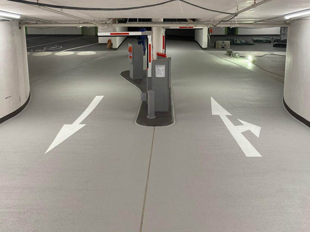 Beschichtung einer Tiefgarage